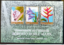 B 100 Brazil Stamp Landscape Artist Roberto Burle Marx Singapore Flower 1995 - Nuevos