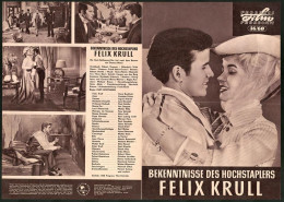 Filmprogramm PFP Nr. 36 /60, Bekenntnisse Des Hochstaplers Felix Krull, H. Buchholz, L. Pulver, Regie: Kurt Hoffmann  - Riviste
