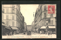 CPA Levallois-Perret, La Rue Vallier Prise De La Rue Poccart  - Levallois Perret