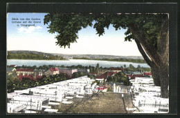 AK Werder / Havel, Hotel Und Gaststätte Bismarckhöhe, Blick Von Der Gartenterrasse  - Werder