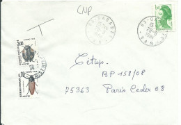 FRANCE LETTRE 1F60 CABASSE ( VAR ) POUR PARIS TAXEE 3F10 DE 1984  LETTRE COVER - 1960-.... Briefe & Dokumente