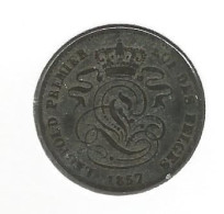 12748 * LEOPOLD I * 5 Cent 1857 * Z.Fraai - 2 Centimes