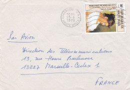 HAUTE-VOLTA -1975 -lettre OUAGADOUGOU  à MARSEILLE -13 (France )..timbre Pablo PICASSO Seul Sur Lettre,  Cachet - Upper Volta (1958-1984)