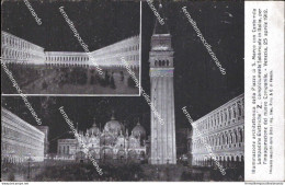 As773 Cartolina Venezia Citta' Illumnazione Architettonica Di Piazza S.marco - Venetië (Venice)