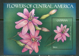 Guyana - 2000 - Flowers Of Central America - Yv Bf 391C - Otros & Sin Clasificación