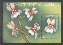 Guyana - 2000 - Flowers Of Central America - Yv Bf 391 - Other & Unclassified
