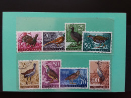 JUGOSLAVIA 1958 - Uccelli - Nn. 744/52 Timbrati + Spese Postali - Used Stamps