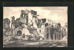 AK Messina, Piazza Duomo, Casa Picardi, La Catastrofe Di Messina, Erdbeben  - Rampen