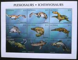 Guyana - 1998 - Plesiosaurs - Ichthyosaurs  - Yv 4502/10 - Preistorici