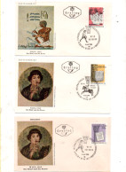 Österreich 1965 MiNr.: 1184-1189 WIPA Satz 6 Briefe Ersttag; Austria FDC Scott: B315 - B320  YT: 1020-1025 Sg: 1447-1452 - FDC