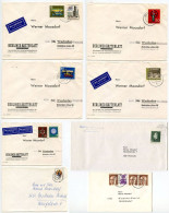 Germany, Berlin 1960'-1980's 8 Covers To Wiesbaden With Mix Of Stamps And CDS Postmarks - Briefe U. Dokumente