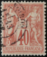 R1311/2996 - FRANCE - SAGE TYPE I N°70 - LUXE - CàD De VOIRON (Isère) - TRES BON CENTRAGE - 1876-1878 Sage (Tipo I)