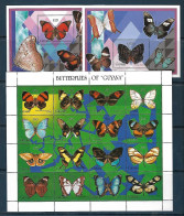 Guyana - 1994 - Butterflies - Yv 3304/19 + Bf 163/64 - Mariposas