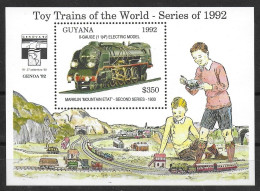 Guyana - 1993 - Trains: Toy - Yv Bf 120 - Treinen