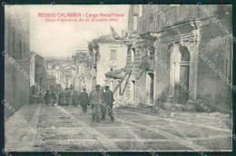 Reggio Calabria Città Terremoto 1908 ABRASA Cartolina XB0189 - Reggio Calabria