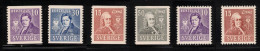 SWEDEN Scott # 293-8 MNH (298 MH) - Nice Lot - Nuovi