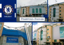 2) AK Stadion Postkarte Stamford Bridge Stadium Chelsea FC London England Fulham Blues Postcard Stade Stadio Football - Fussball