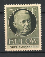 Reklamemarke Bernhard Von Bülow Im Portrait, Für's Fliegerheim  - Cinderellas