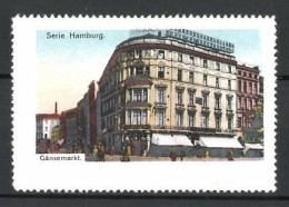 Reklamemarke Hamburg, Gänsemarkt  - Erinnofilie