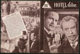 Filmprogramm DNF, Hotel Adlon, Sebastian Fischer, Nelly Borgeaud, Regie: Josef Von Baky  - Zeitschriften