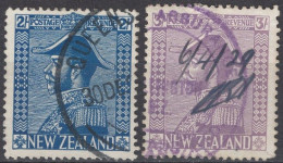 New Zealand - Definitives - Set Of 2 - KGV - Mi 175~176 - 1927 - Oblitérés