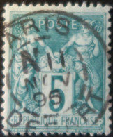R1311/3005 - FRANCE - SAGE TYPE II N°75 Avec BEAU CàD : PARIS DEPART (Seine) 11 NOVEMBRE 1896 - " N " (NUIT) - 1876-1898 Sage (Tipo II)