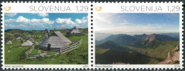 SLOVENIA - 2015 - BLOCK OF 2 STAMPS MNH ** - The Alps As A Habitat - Slovenia
