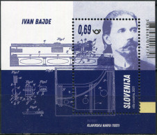 SLOVENIA - 2021 - S/S MNH ** - Ivan Bajde, Inventor Of The Piano Harp - Slowenien