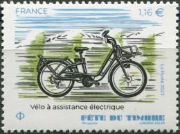 FRANCE - 2023 - STAMP MNH ** - Stamp Day. Electric Bicycle - Unused Stamps