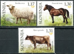 SLOVENIA - 2018 - SET OF 3 STAMPS MNH ** - Domestic Animals - Slowenien