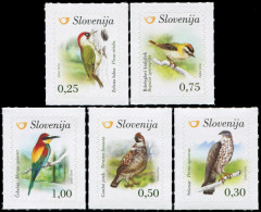 SLOVENIA - 2016 - SET OF 5 STAMPS MNH ** - Birds Of Slovenia - Slovenia