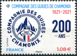 FRANCE - 2021 - STAMP MNH ** - 200th Anniversary Of The Chamonix Guides Company - Unused Stamps