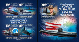 Djibouti 2023, Submarine, Nautilus, 4val In BF +BF - U-Boote