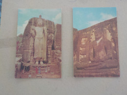 CPSM -  AU PLUS RAPIDE - 2 CARTES DU SRI LANKA  -  BUDDHA -   NON VOYAGEE    - FORMAT CPA - Sri Lanka (Ceilán)