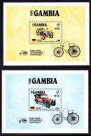 GAMBIA - 1986 AMERIPEX CARS MS SET (2V) FINE MNH ** SG MS658 - Gambie (1965-...)