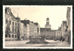 AK Braunau Am Inn, Stadtplatz Mit Brunnen  - Altri & Non Classificati