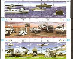 United Nations 2010 Transport Land Sea Air  MILITARY 15V MNH** 19,00 € - New York/Geneva/Vienna Joint Issues