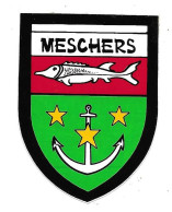 Autocollant - Meschers ; Poisson, Ancre - Autocollants