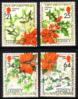 JERSEY MI-NR. 916-919 POSTFRISCH(MINT) WEIHNACHTEN 1999 WEIHNACHTSSTERN CHRISTROSE MISTEL EFEU - Navidad