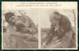 WW1 WWI Propaganda Madri Vedove Caduti Mentessi Cartolina Postcard XF8689 - Altri & Non Classificati