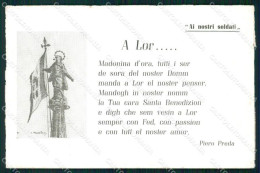 WW2 WWII Propaganda Milano Madonnina Duomo Soldati Preda Cartolina XF6947 - Altri & Non Classificati