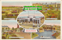 R409346 Greetings From Skegness. Boating Lake South Shore. The Pier. Multi View. - Mondo