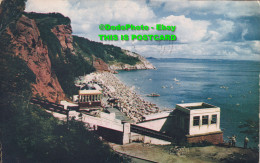 R409347 Oddicombe Beach And Cliff Railway. Photochrom. 1958 - Mondo