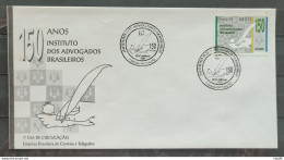 Envelope FDC 624 1994 Lawyers Institute JUSTICA CBC RJ - FDC