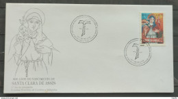 Envelope FDC 630 1994 Santa Clara De Assis Religion CBC Brasilia 1 - FDC