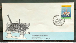 Envelope FDC 621 1994 Petrobras Energy Petroleo CBC Brasilia - FDC