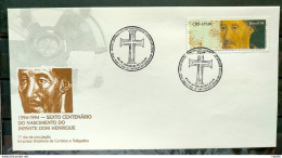 Envelope FDC 609 1994 Infante Dom Henrique Portugal Ship Map CBC RJ 1 - FDC