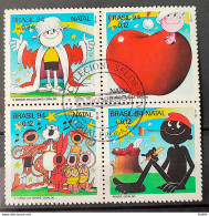 C 1928 Brazil Stamp Ziraldo Christmas Crazy Boy Monkey Saci Perere 1994 Carimbo 1 - Gebruikt