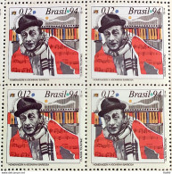 C 1926 Brazil Stamp Adoniran Barbosa Music 1994 Block Of 4 - Unused Stamps