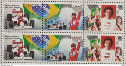 C 1921 Brazil Stamp Ayrton Senna Formula 1 Car 1994 Sextilha - Unused Stamps